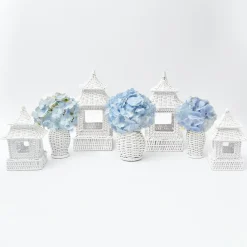 Clearance Mrs. Alice White Rattan Decoration Set