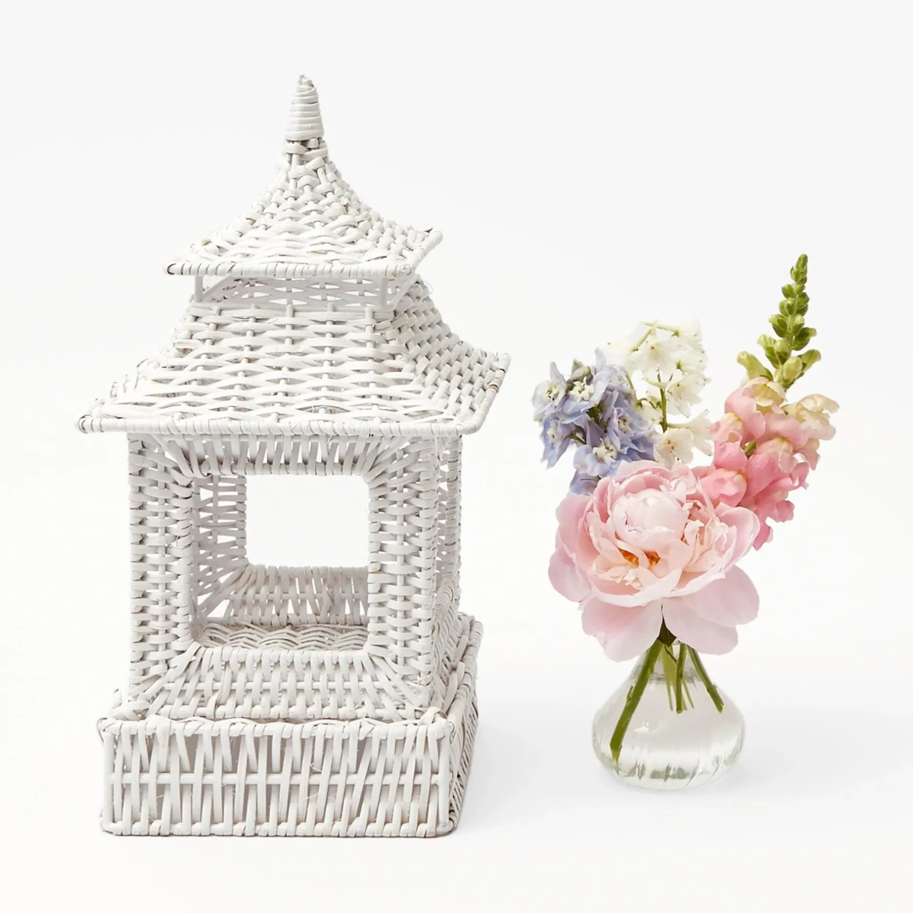 Online Mrs. Alice White Rattan Decoration Set