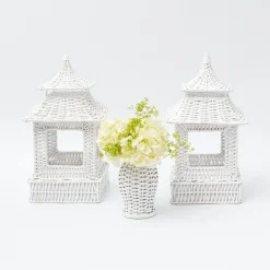Online Mrs. Alice White Rattan Decoration Set