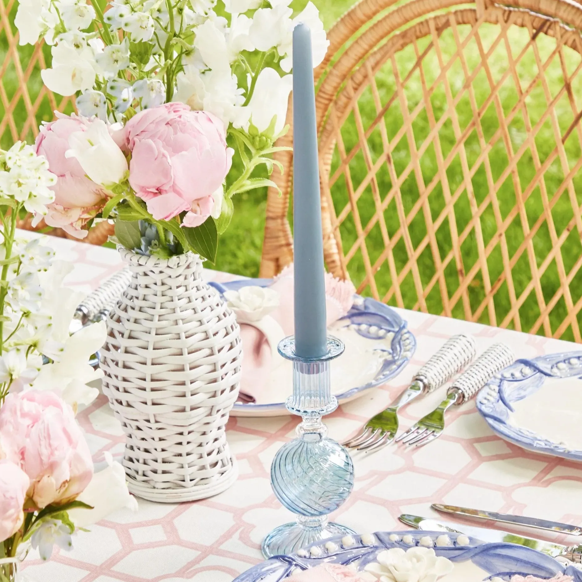 Online Mrs. Alice White Rattan Decoration Set