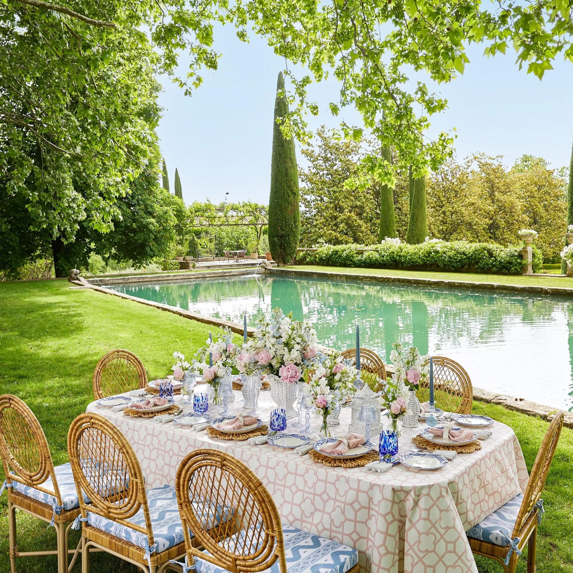 Online Mrs. Alice White Rattan Decoration Set