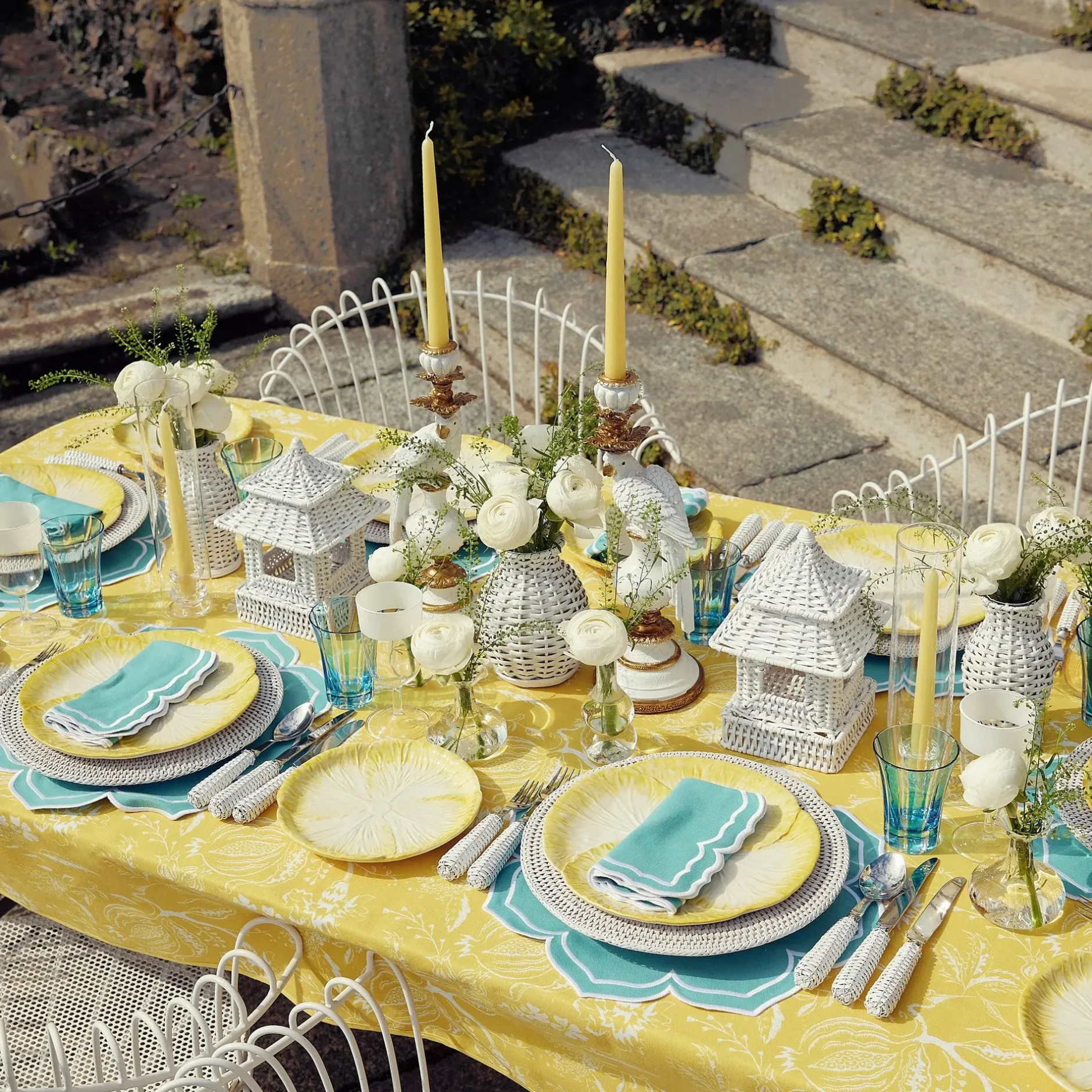 Discount Mrs. Alice White Rattan Decoration Set