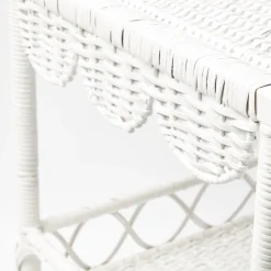 Discount Mrs. Alice White Rattan Outdoor Side Table