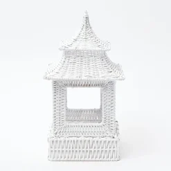 New Mrs. Alice White Rattan Pagoda Lantern