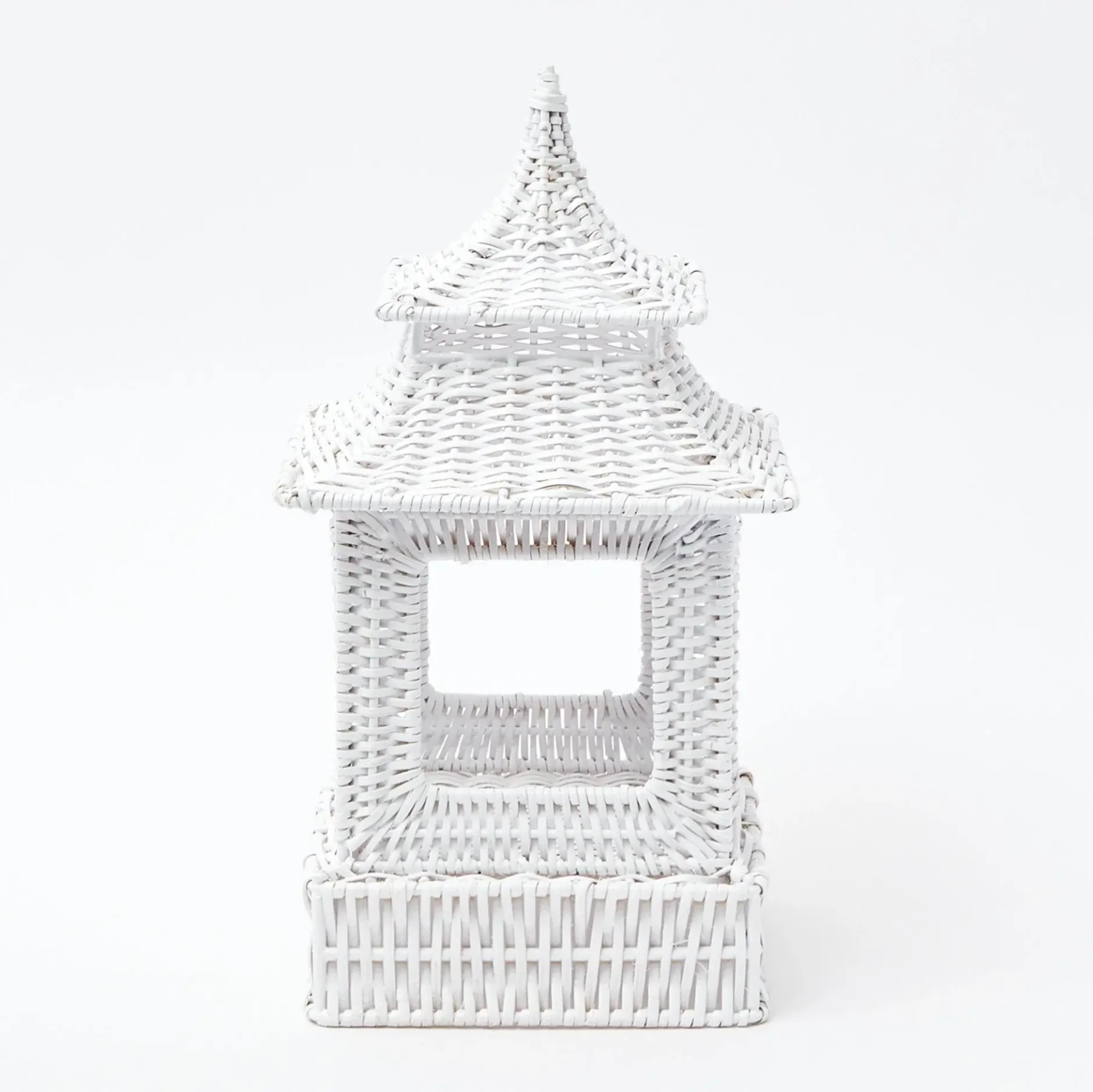 New Mrs. Alice White Rattan Pagoda Lantern