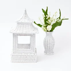 New Mrs. Alice White Rattan Pagoda Lantern