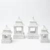Mrs. Alice White Rattan Pagoda Lantern Set
