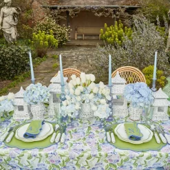 Mrs. Alice White Rattan Pagoda Lantern Set