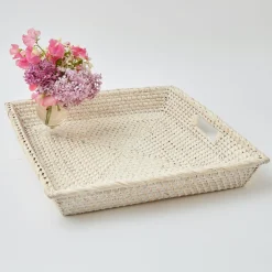 Sale Mrs. Alice White Rattan Tray