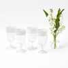 Best Mrs. Alice White Ribbon Wine Glasses (Set Of 4)