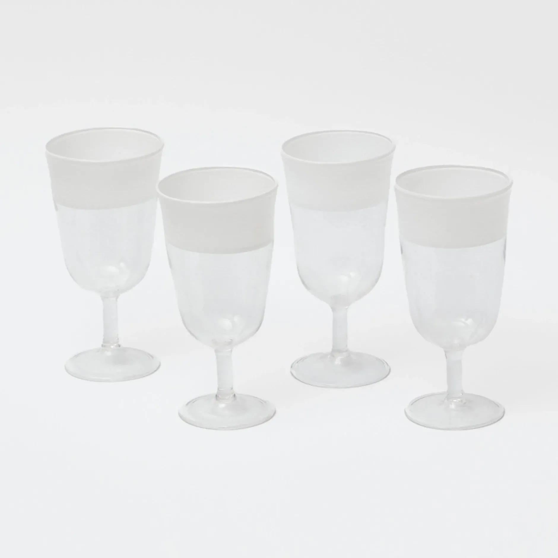 Best Mrs. Alice White Ribbon Wine Glasses (Set Of 4)