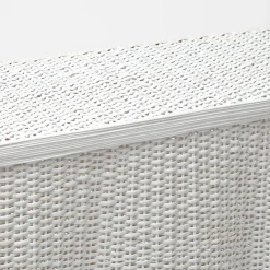 Best Mrs. Alice White Vivienne Rattan Scalloped Console Table
