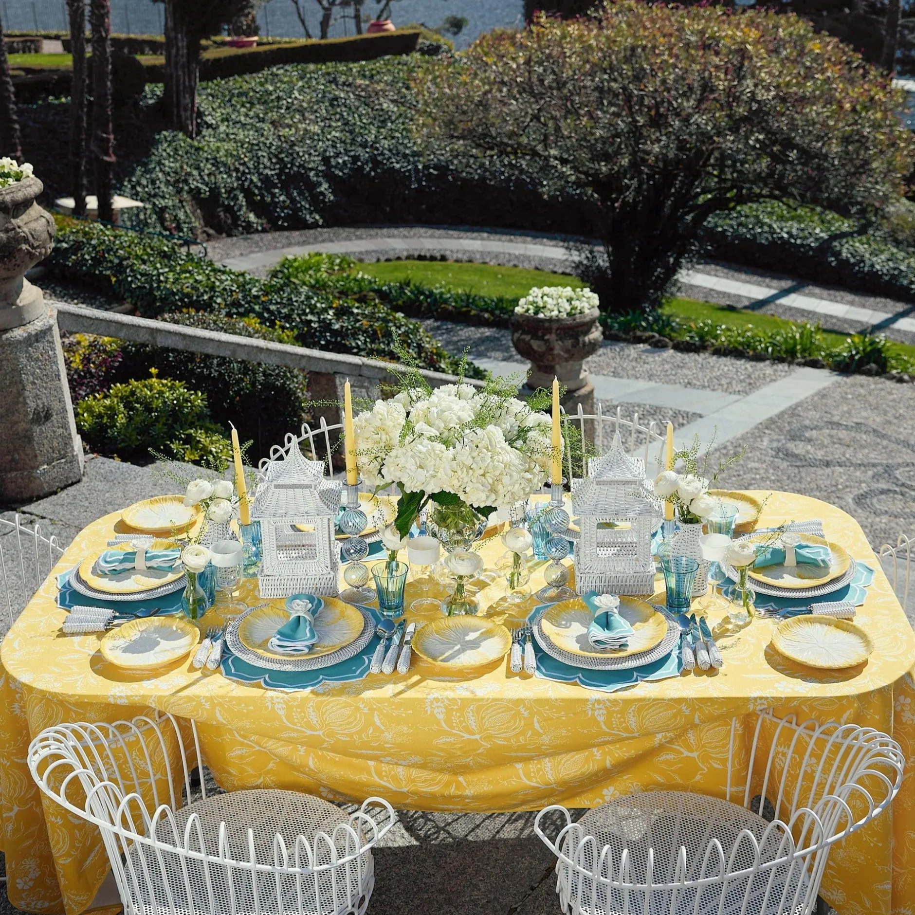 Sale Mrs. Alice Yellow Capri Lettuce Dinner & Starter Plates (Set Of 8)