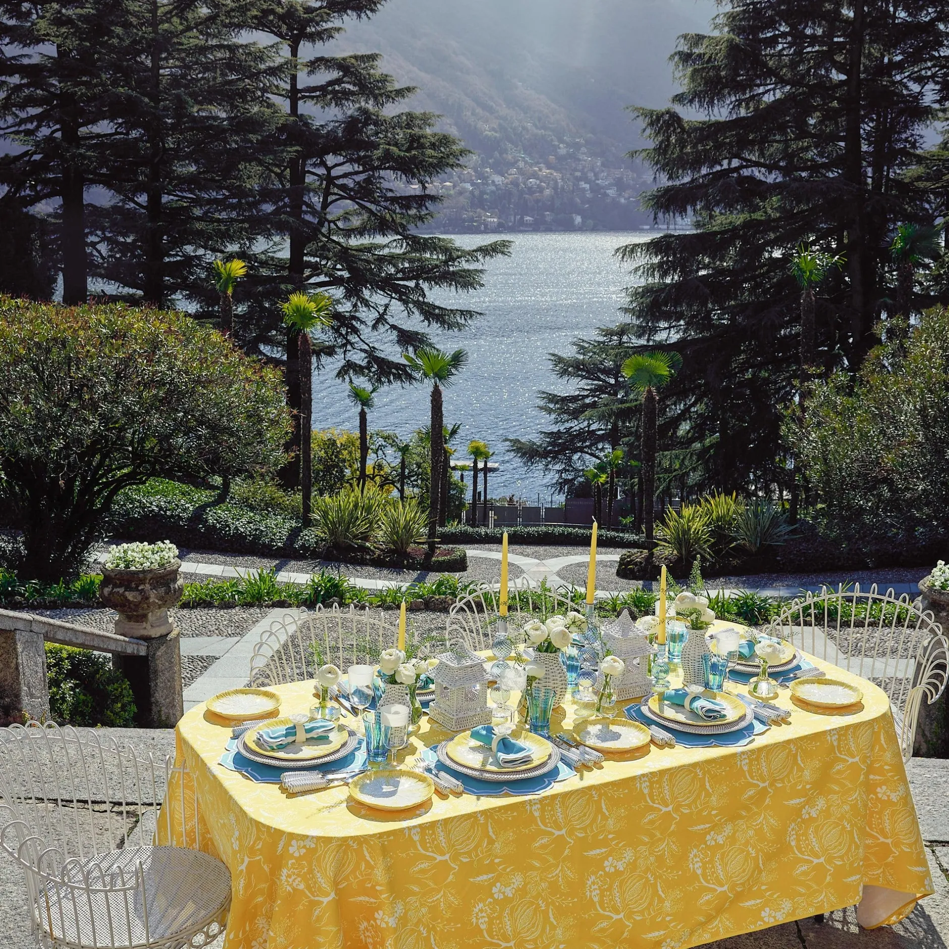 Best Mrs. Alice Yellow Capri Lettuce Dinner & Starter Plates (Set Of 8)