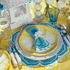 Best Mrs. Alice Yellow Capri Lettuce Dinner & Starter Plates (Set Of 8)