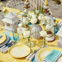 New Mrs. Alice Yellow Capri Lettuce Starter Plates (Set Of 4)