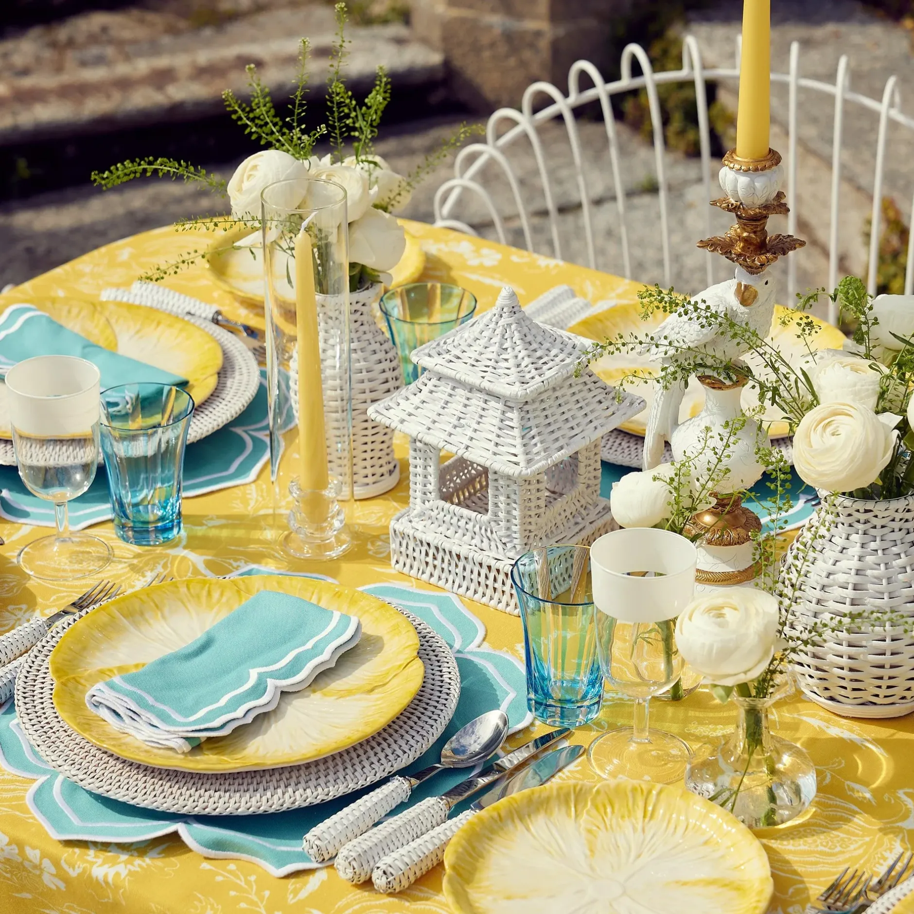 Clearance Mrs. Alice Yellow Melograno Candlescape